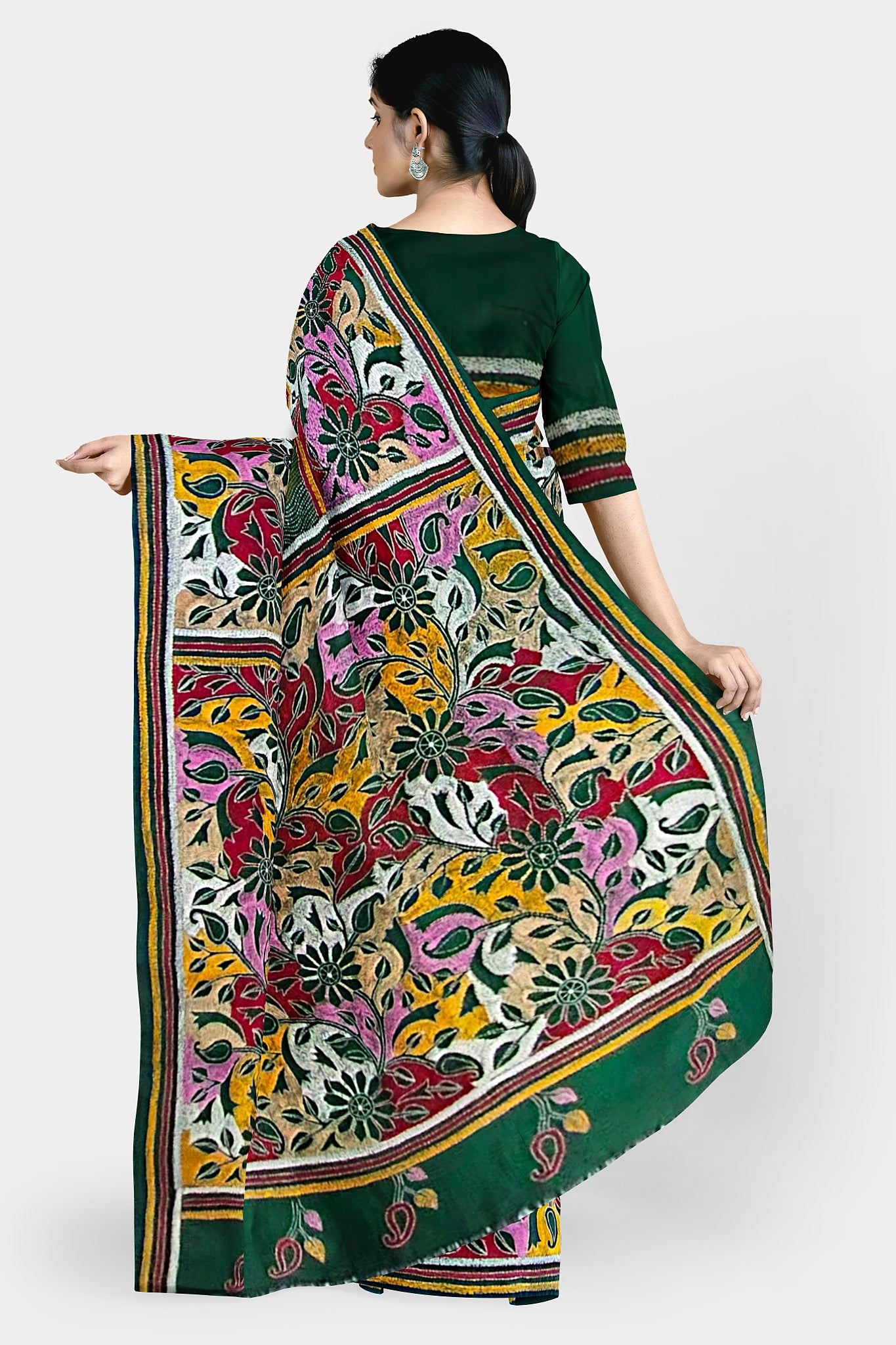 Kantha Stitch: Must-Have Blended Silk Saree for Timeless Elegance and Classic Indian Heritage With BP