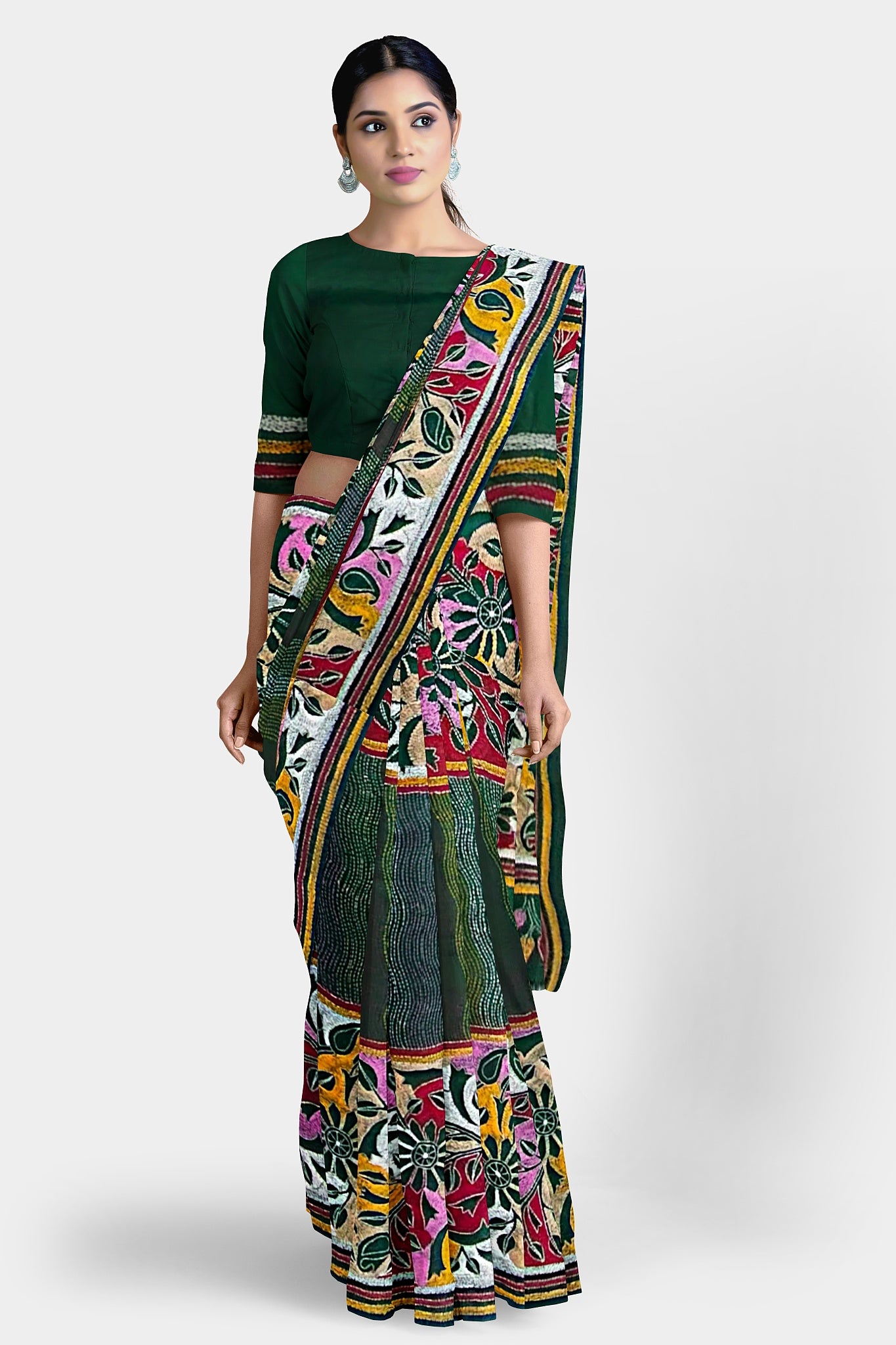 Kantha Stitch: Must-Have Blended Silk Saree for Timeless Elegance and Classic Indian Heritage With BP
