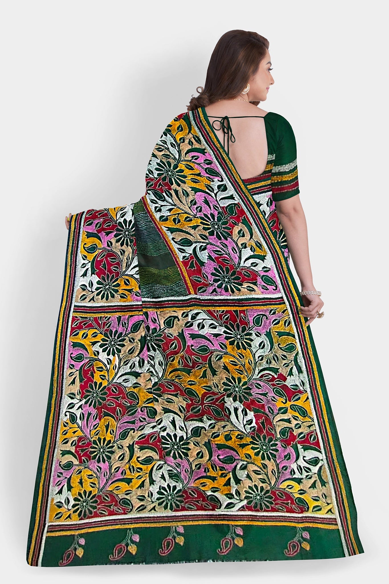 Kantha Stitch: Must-Have Blended Silk Saree for Timeless Elegance and Classic Indian Heritage With BP