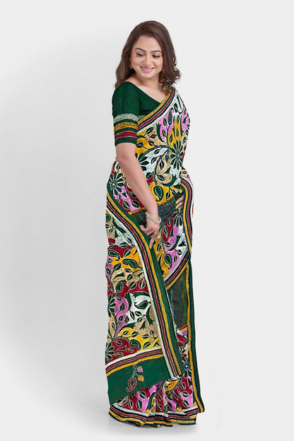 Kantha Stitch: Must-Have Blended Silk Saree for Timeless Elegance and Classic Indian Heritage With BP