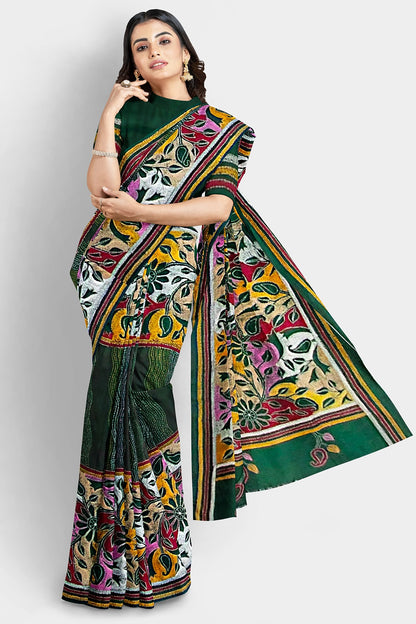 Kantha Stitch: Must-Have Blended Silk Saree for Timeless Elegance and Classic Indian Heritage With BP