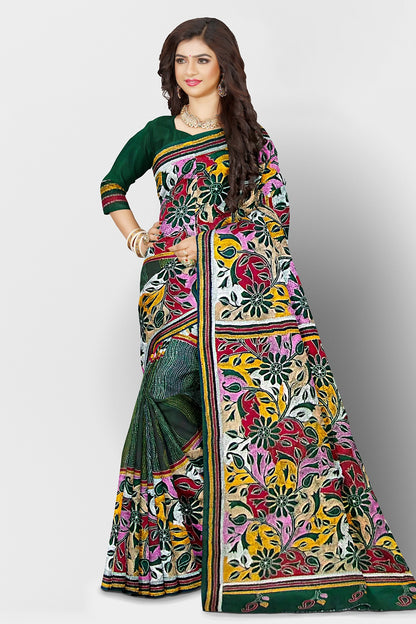 Kantha Stitch: Must-Have Blended Silk Saree for Timeless Elegance and Classic Indian Heritage With BP