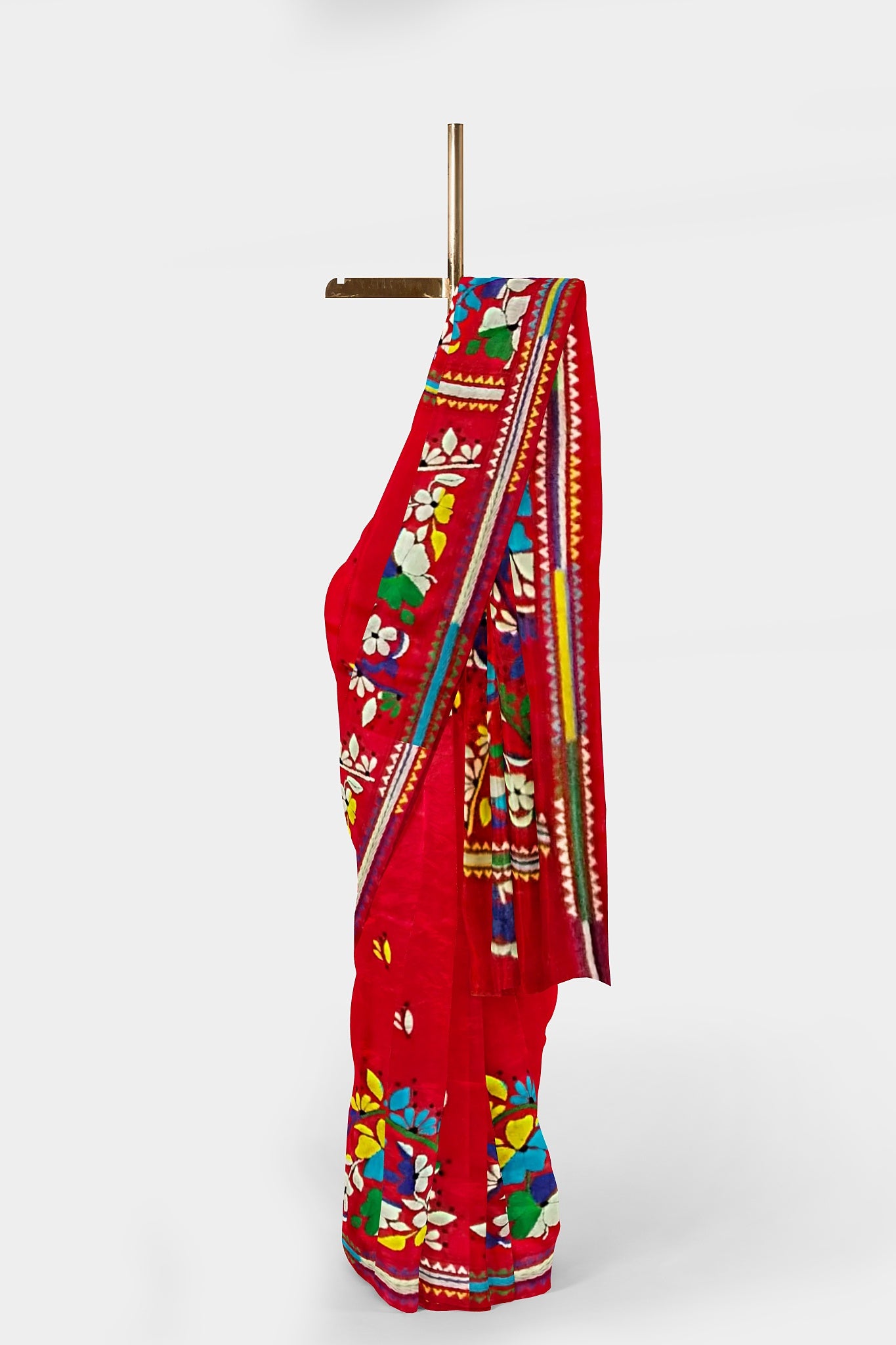 Kantha Stitch: Stylish Blended Silk Saree showcasing Traditional Artistry in Modern Indian Fashion with BP