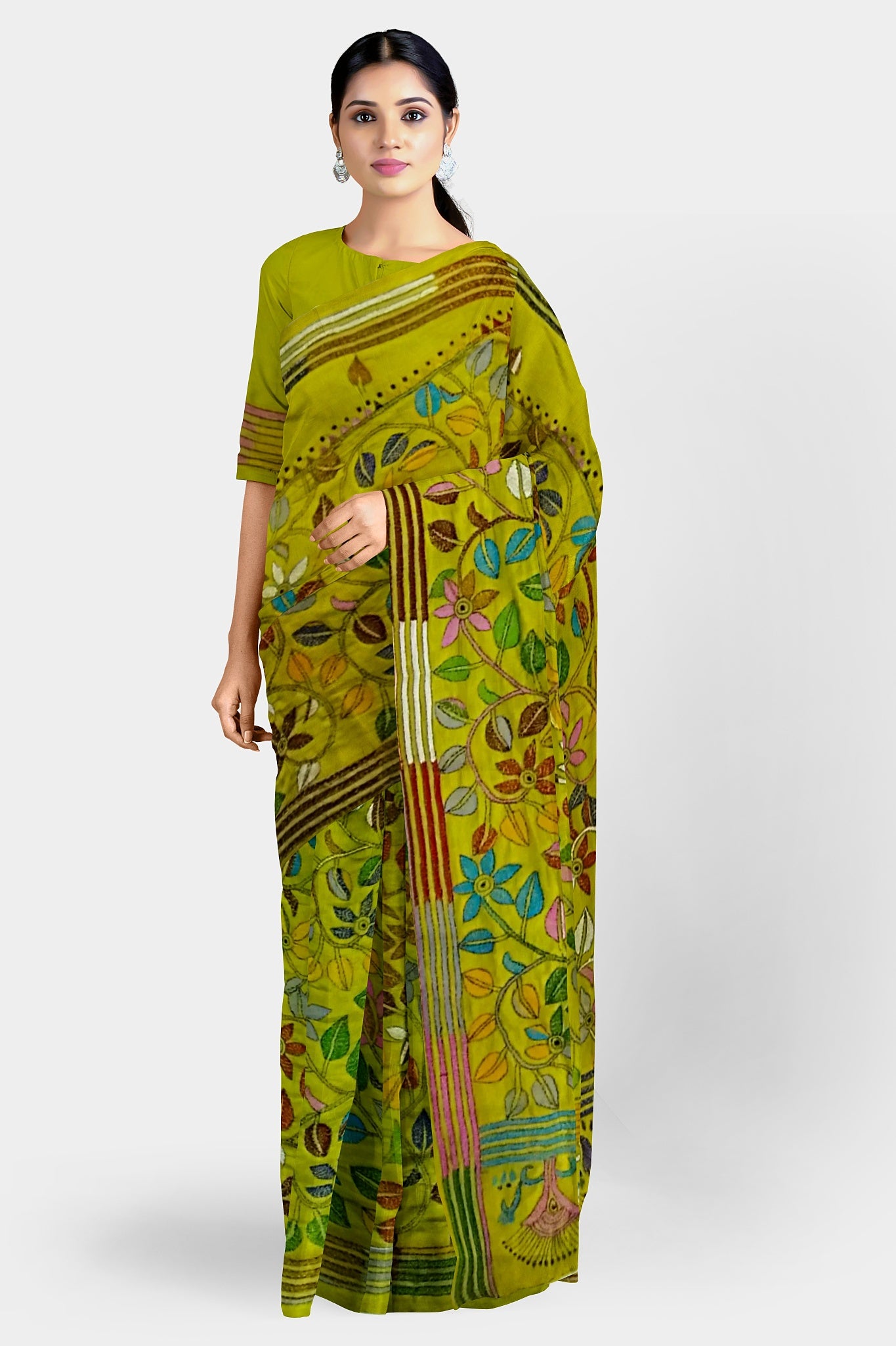 Kantha Stitch: New Collection of Handcrafted Blended Silk Saree with Exquisite Artistry With BP