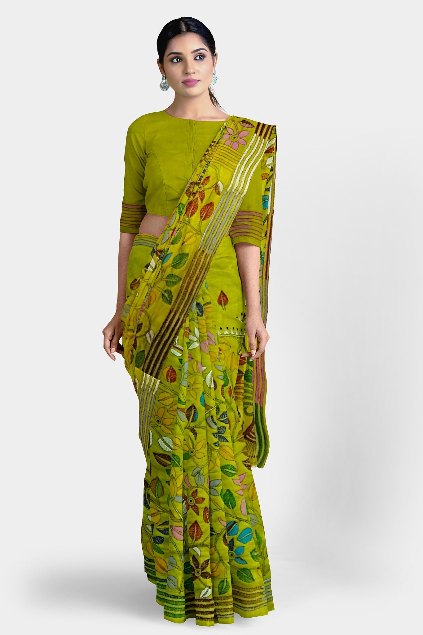 Kantha Stitch: New Collection of Handcrafted Blended Silk Saree with Exquisite Artistry With BP