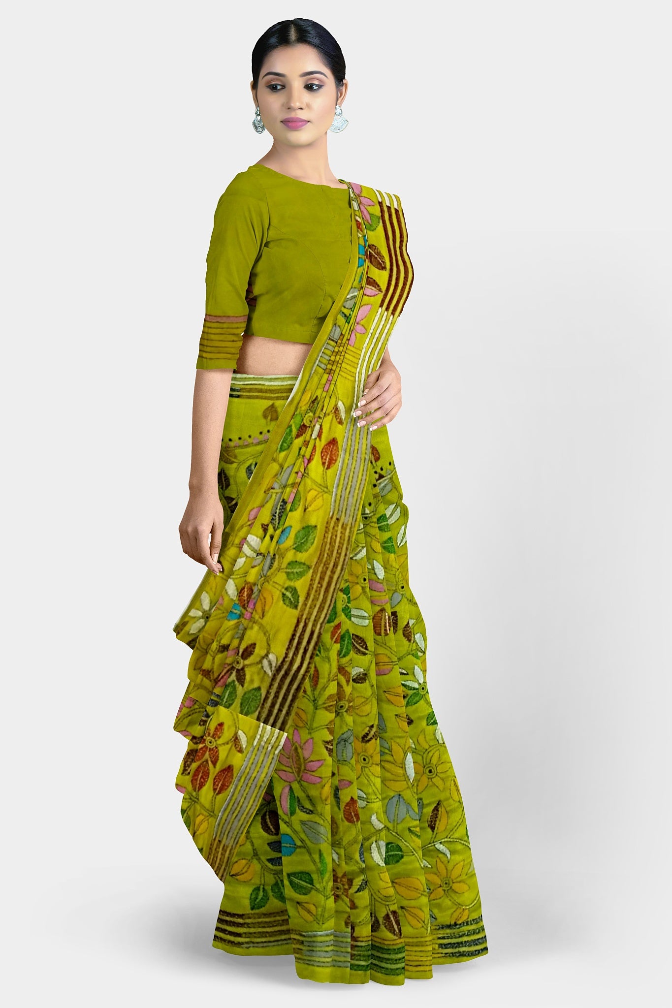Kantha Stitch: New Collection of Handcrafted Blended Silk Saree with Exquisite Artistry With BP
