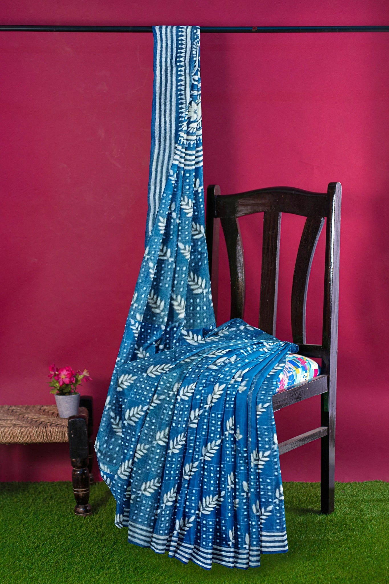 Kantha Stitch: Stylish Blended Silk Saree showcasing Traditional Artistry in Modern Indian Fashion with BP