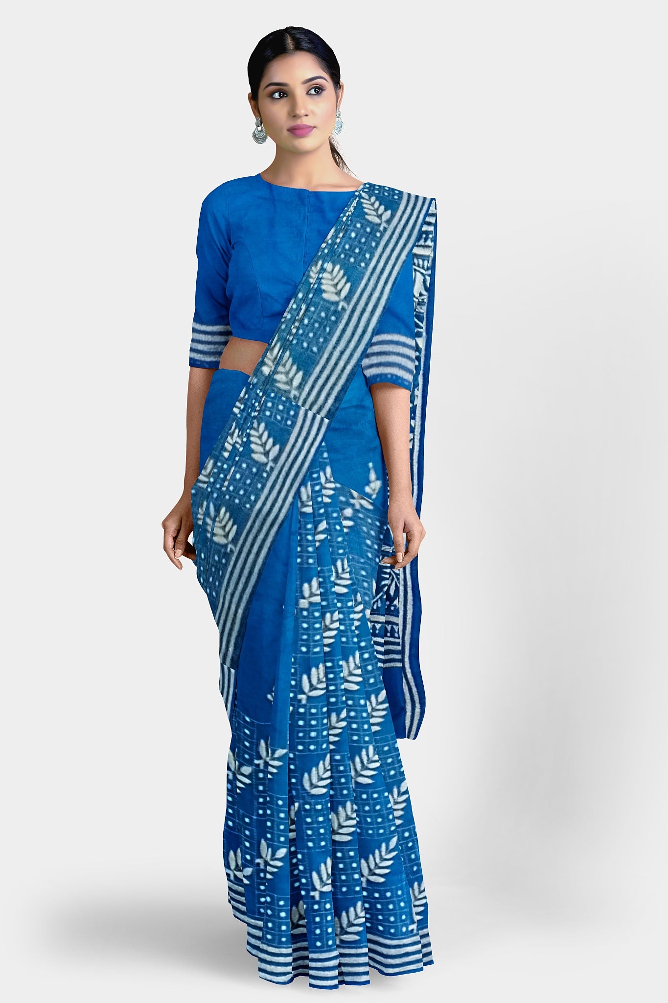 Kantha Stitch: Stylish Blended Silk Saree showcasing Traditional Artistry in Modern Indian Fashion with BP