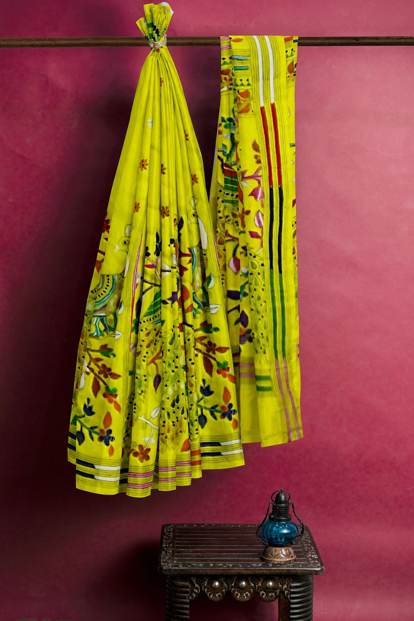 Kantha Stitch: Stylish Blended Silk Saree showcasing Traditional Artistry in Modern Indian Fashion with BP