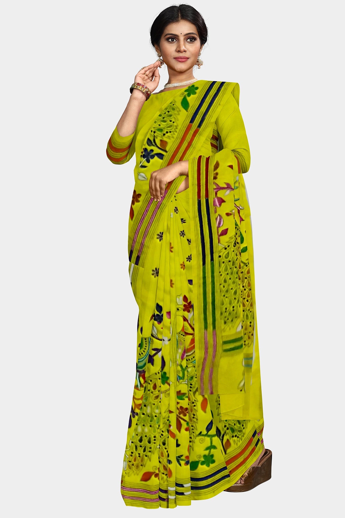 Kantha Stitch: Stylish Blended Silk Saree showcasing Traditional Artistry in Modern Indian Fashion with BP