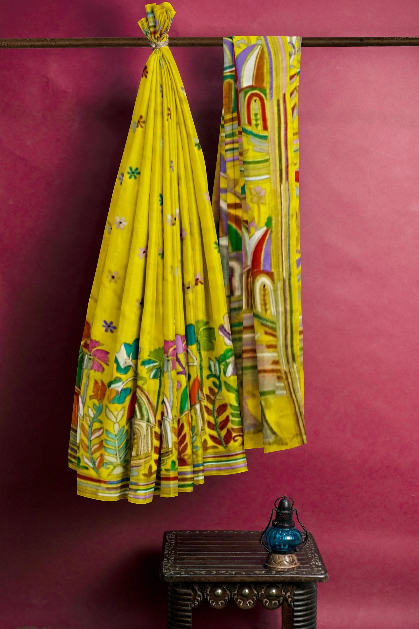 Kantha Stitch: Stylish Blended Silk Saree showcasing Traditional Artistry in Modern Indian Fashion with BP