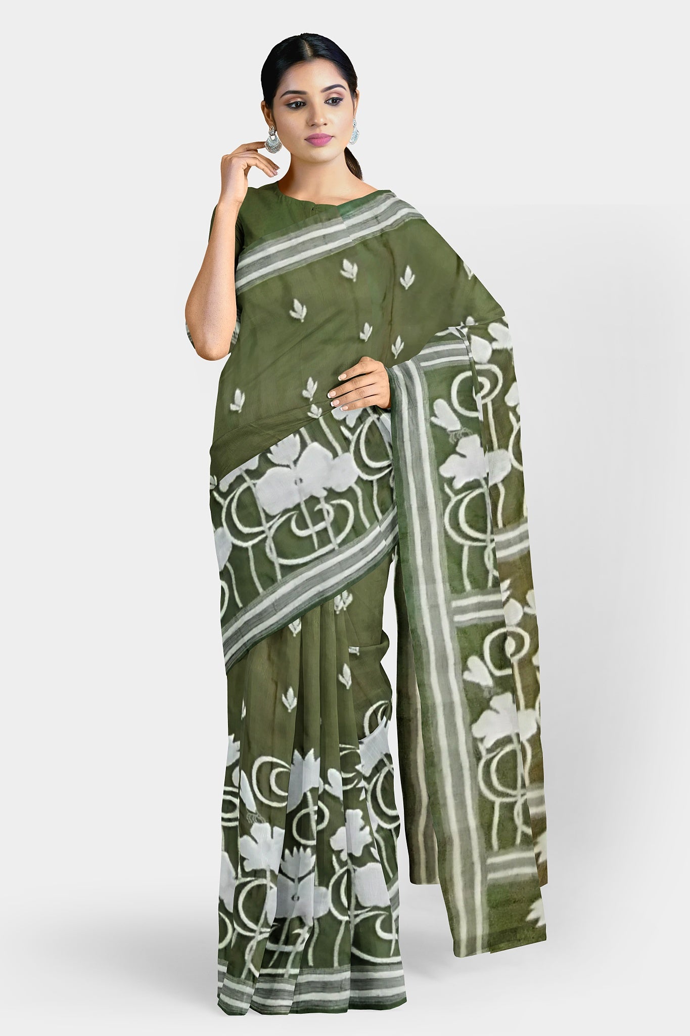 Kantha Stitch: Stylish Blended Silk Saree showcasing Traditional Artistry in Modern Indian Fashion with BP