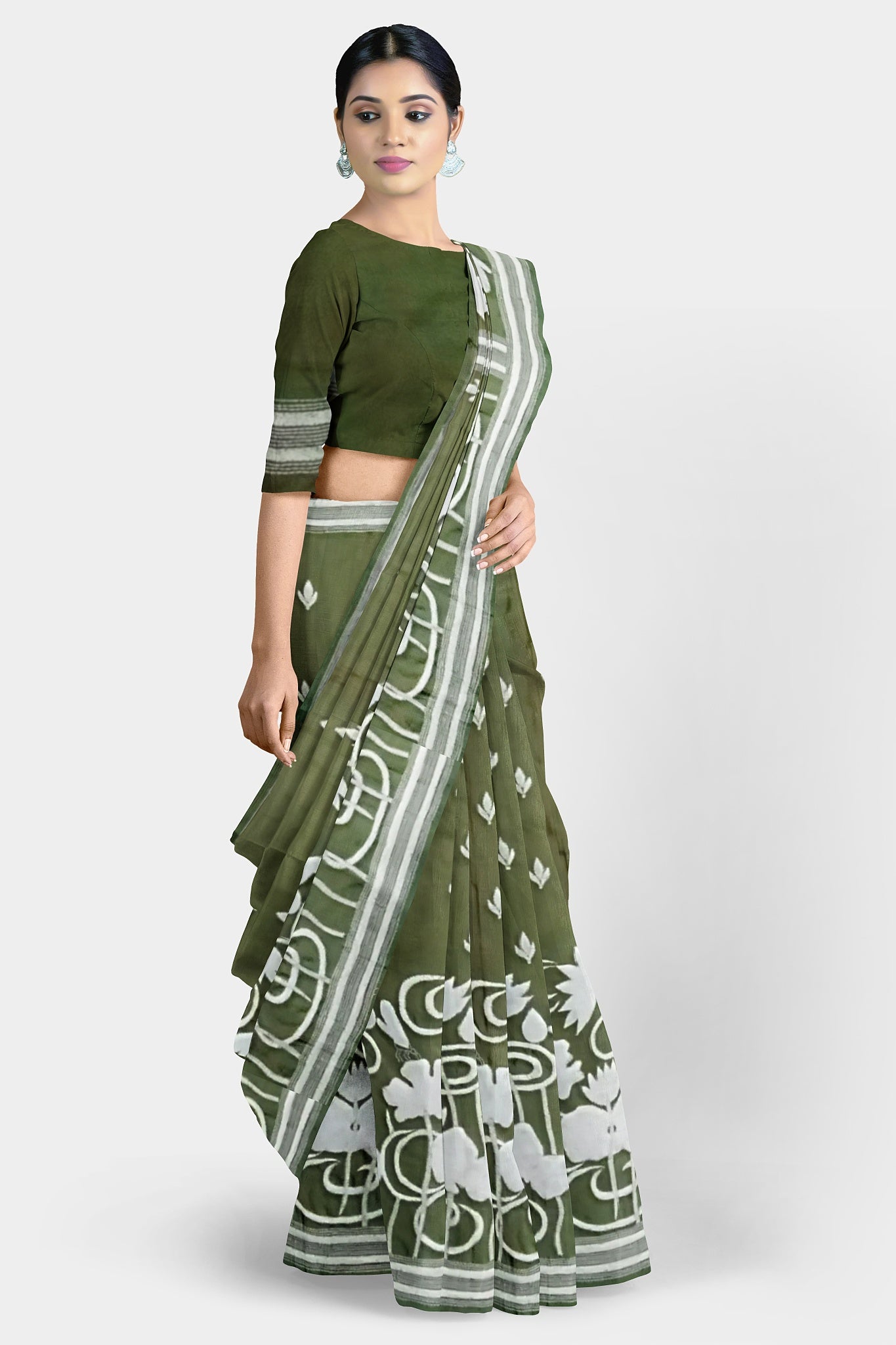 Kantha Stitch: Stylish Blended Silk Saree showcasing Traditional Artistry in Modern Indian Fashion with BP