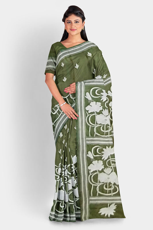 Kantha Stitch: Stylish Blended Silk Saree showcasing Traditional Artistry in Modern Indian Fashion with BP