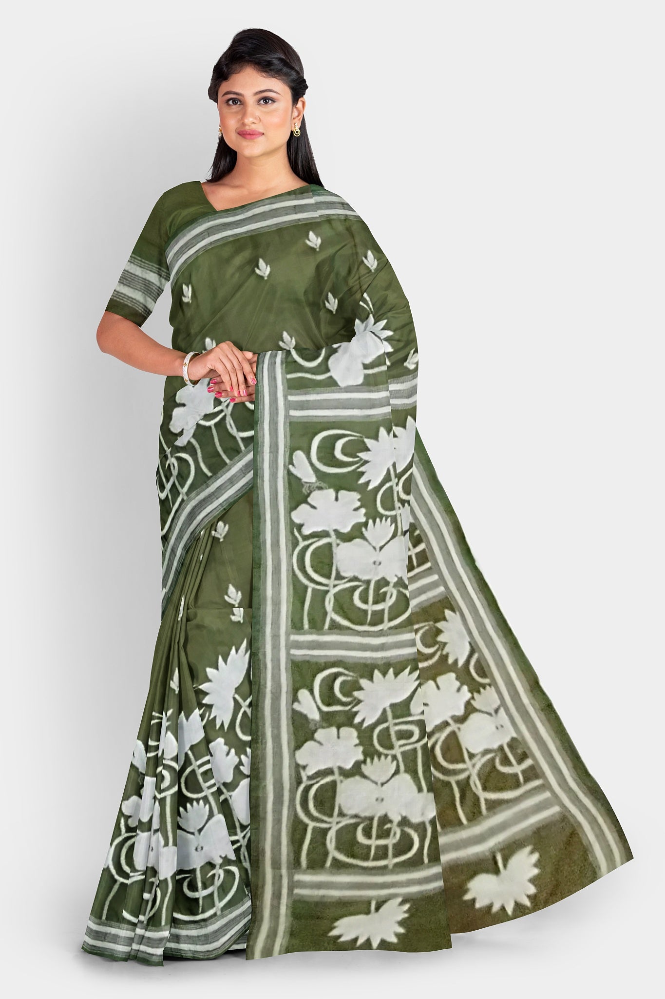 Kantha Stitch: Stylish Blended Silk Saree showcasing Traditional Artistry in Modern Indian Fashion with BP