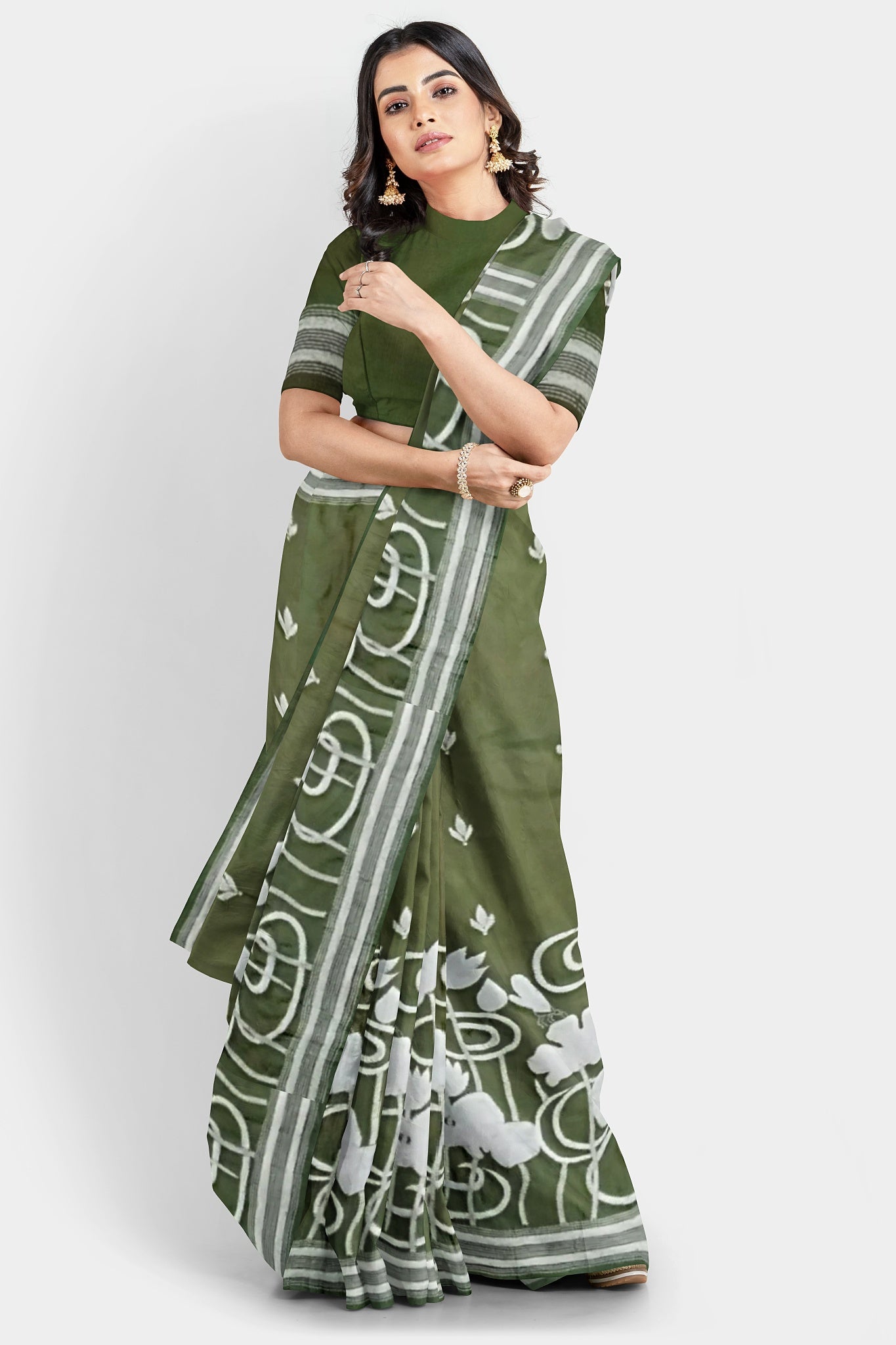 Kantha Stitch: Stylish Blended Silk Saree showcasing Traditional Artistry in Modern Indian Fashion with BP