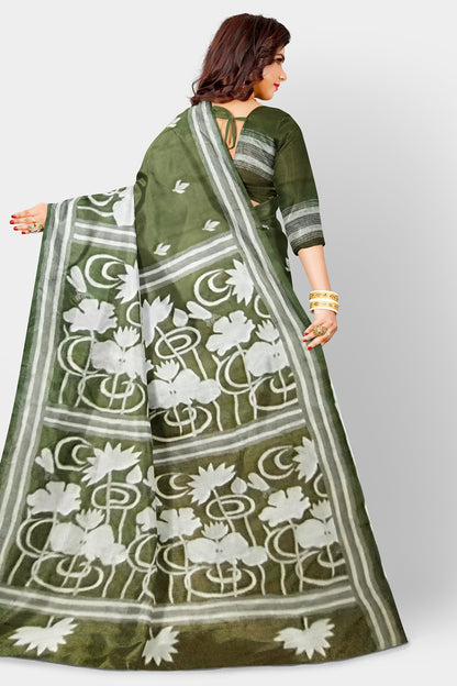 Kantha Stitch: Stylish Blended Silk Saree showcasing Traditional Artistry in Modern Indian Fashion with BP