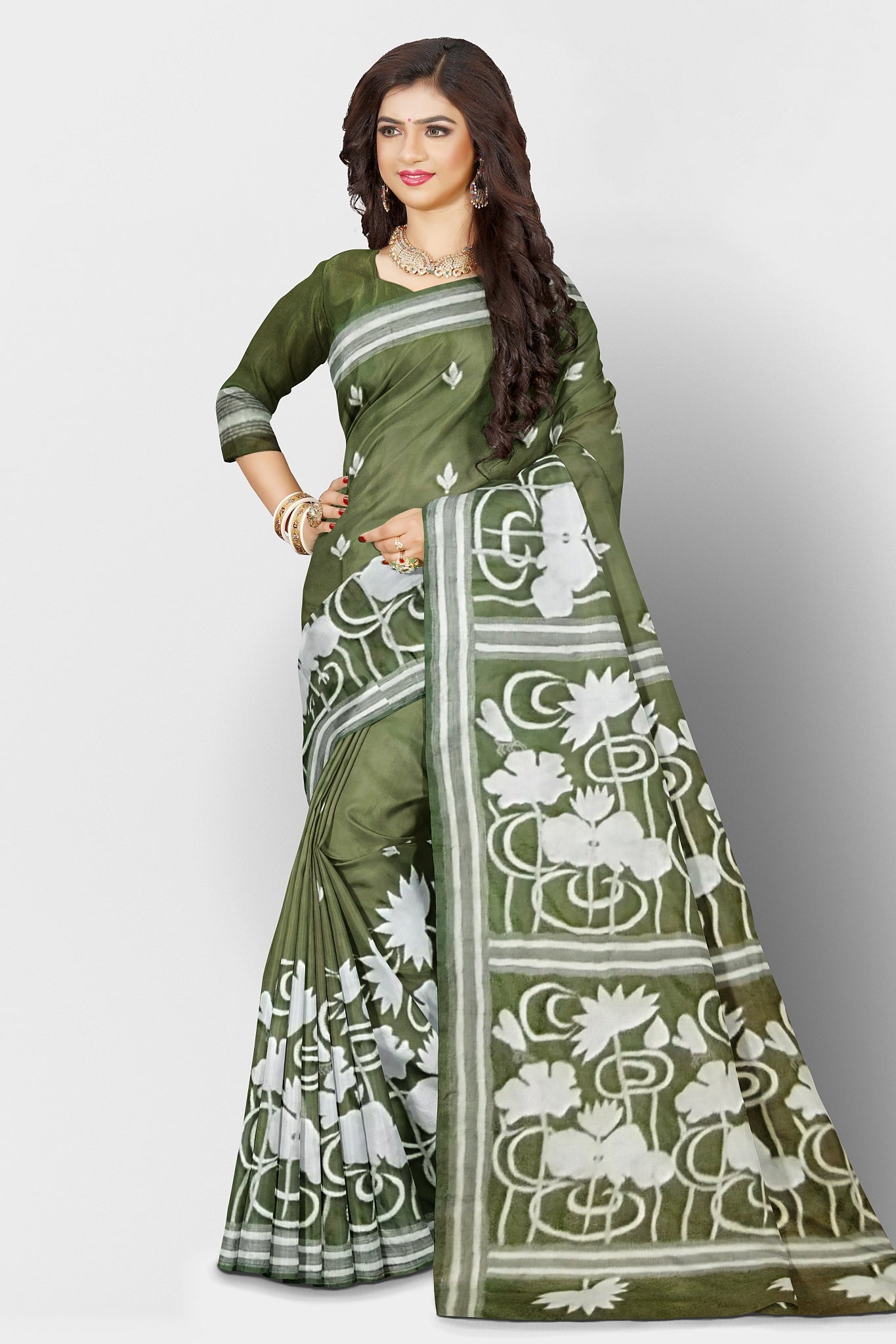 Kantha Stitch: Stylish Blended Silk Saree showcasing Traditional Artistry in Modern Indian Fashion with BP