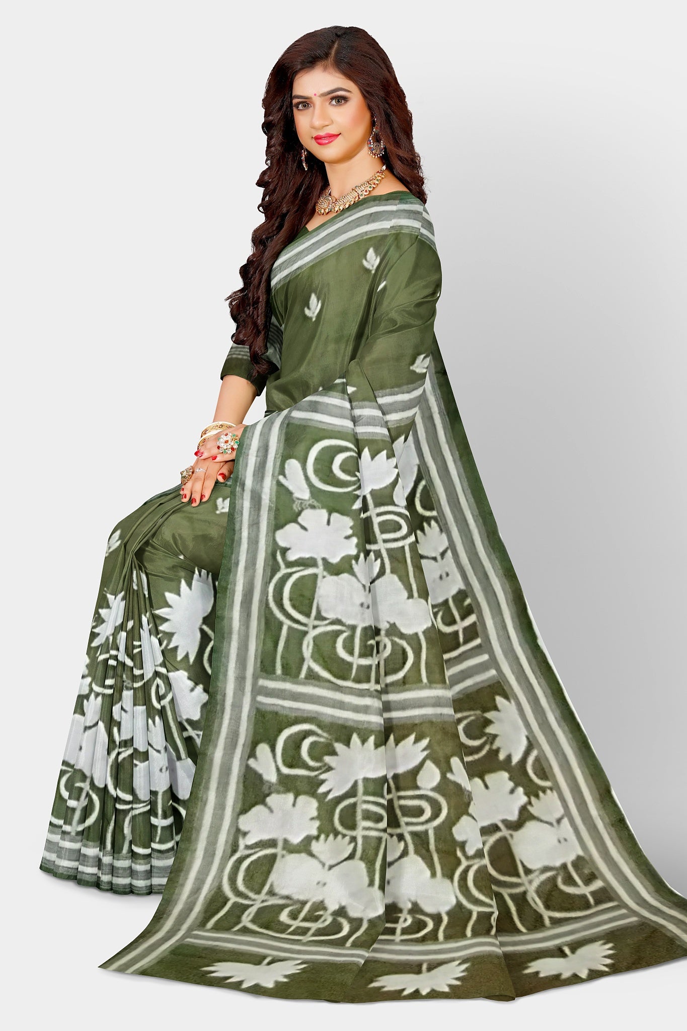 Kantha Stitch: Stylish Blended Silk Saree showcasing Traditional Artistry in Modern Indian Fashion with BP