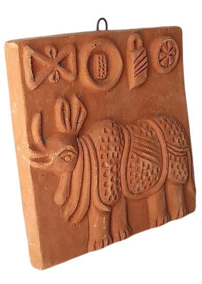 Harappan-Themed Terracotta Décor – Eco-Friendly Clay Art for Walls