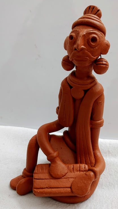 Terracotta Adivashi Showpiece for Home Decoration.