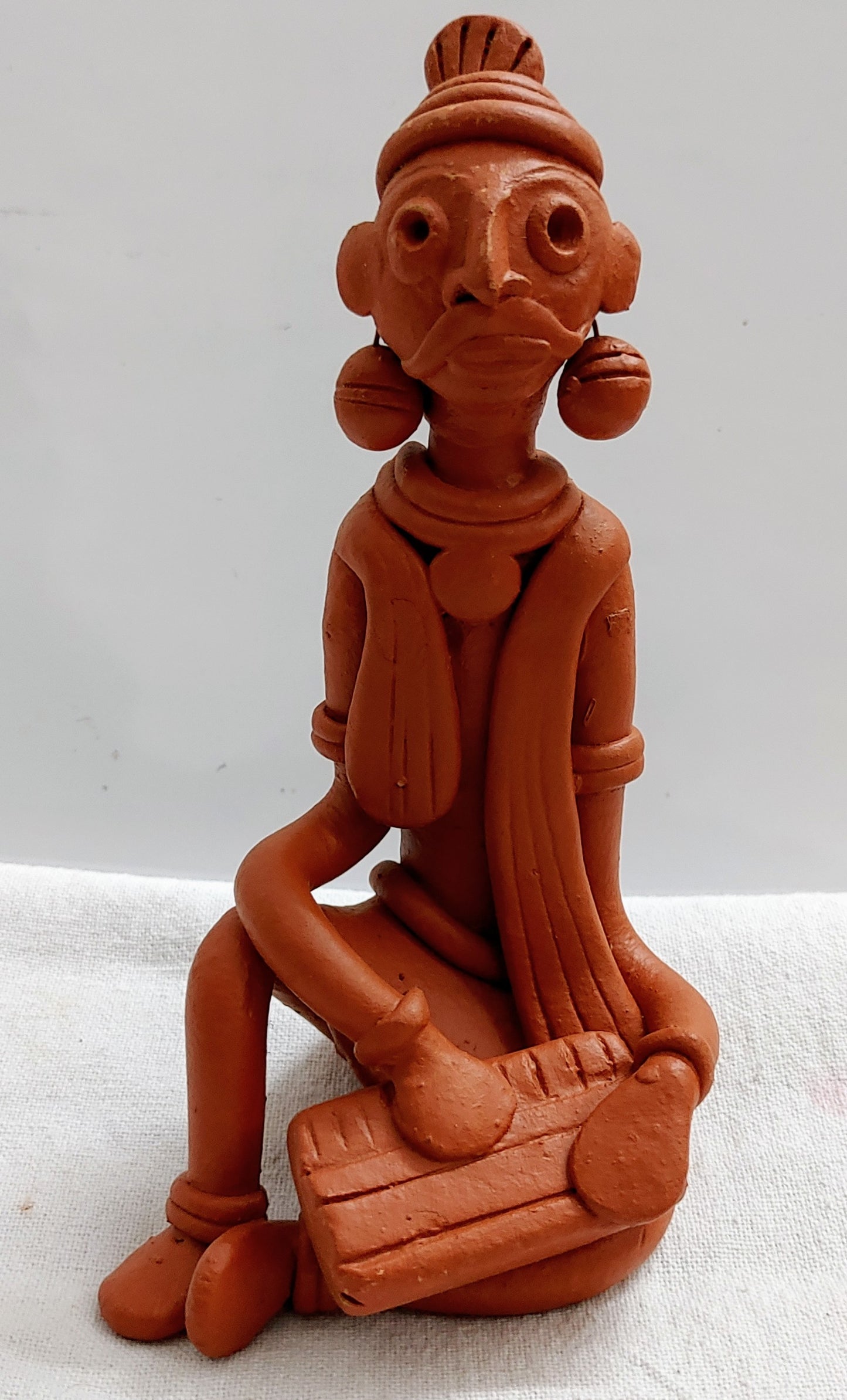 Terracotta Adivashi Showpiece for Home Decoration.