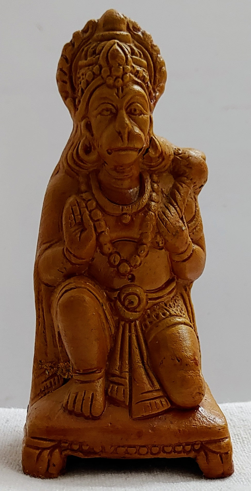 Earthenware Hanuman ji Terracotta Statue/Idol Showpiece (Multi Color, Size - Small)