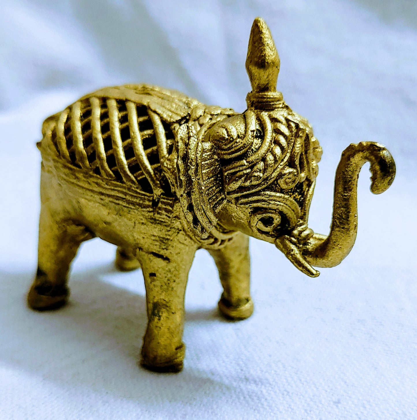 Brass Dhokra Elephant Home Decor I Interior I Handcrafted I Handmade I Artwork (Small)