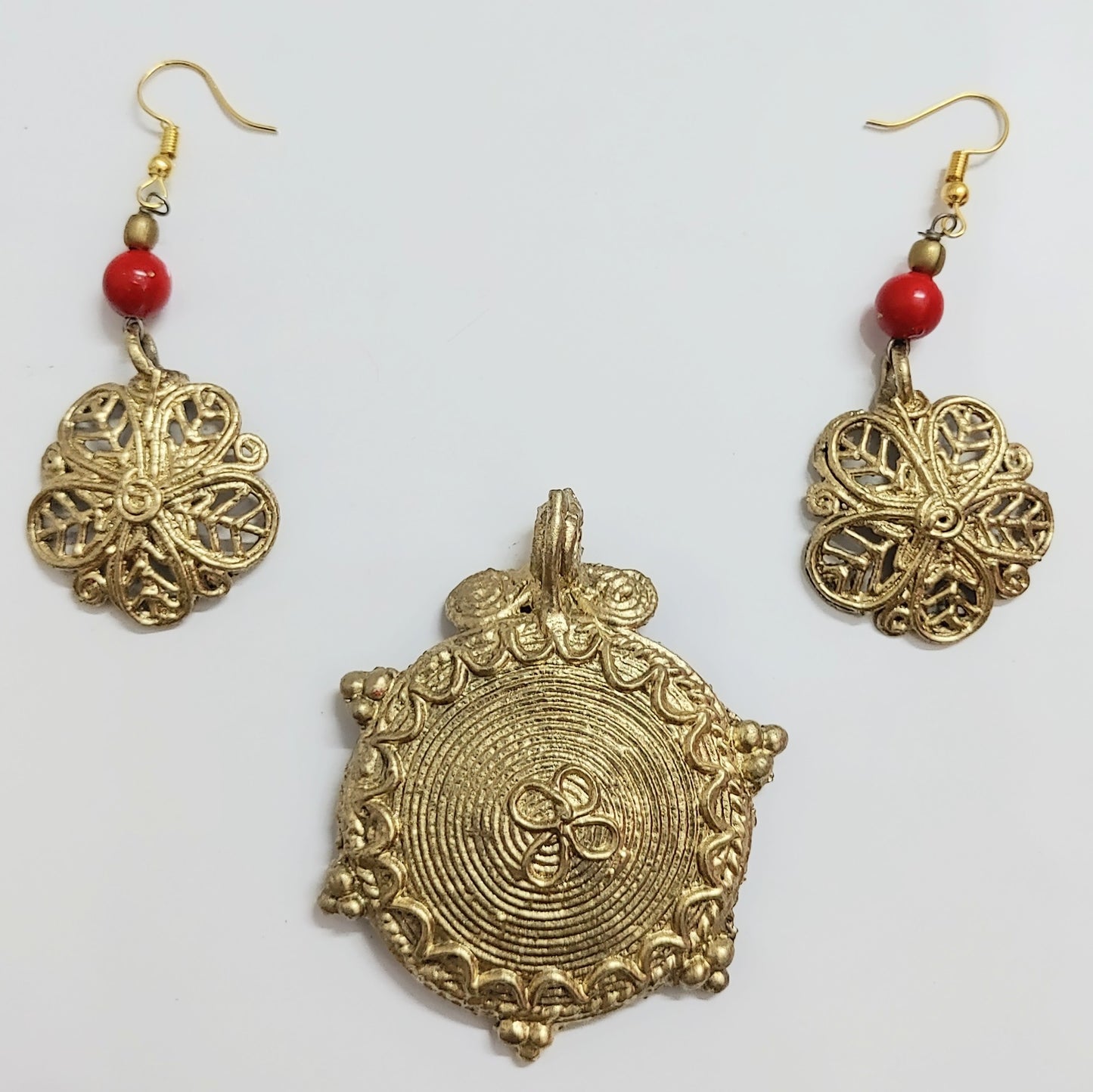 Dokra Dhokra Ethnic Collection of Brass Dokra Pendant Jewellery for Women,