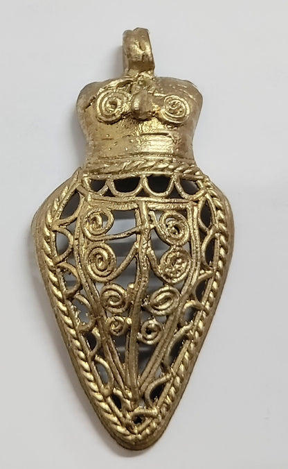 Dokra Dhokra Ethnic Collection of Brass Dokra Pendant Jewellery for Women,,