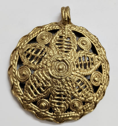 Dokra Dhokra Ethnic Collection of Brass Dokra Pendant Jewellery for Women/-