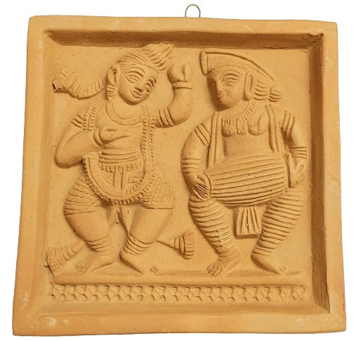 Terracotta Wall Hanging Showpiece for Home Décor Rural Dance