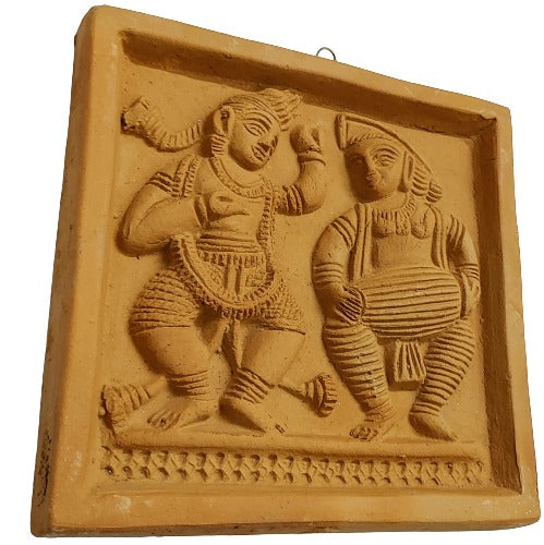 Terracotta Wall Hanging Showpiece for Home Décor Rural Dance