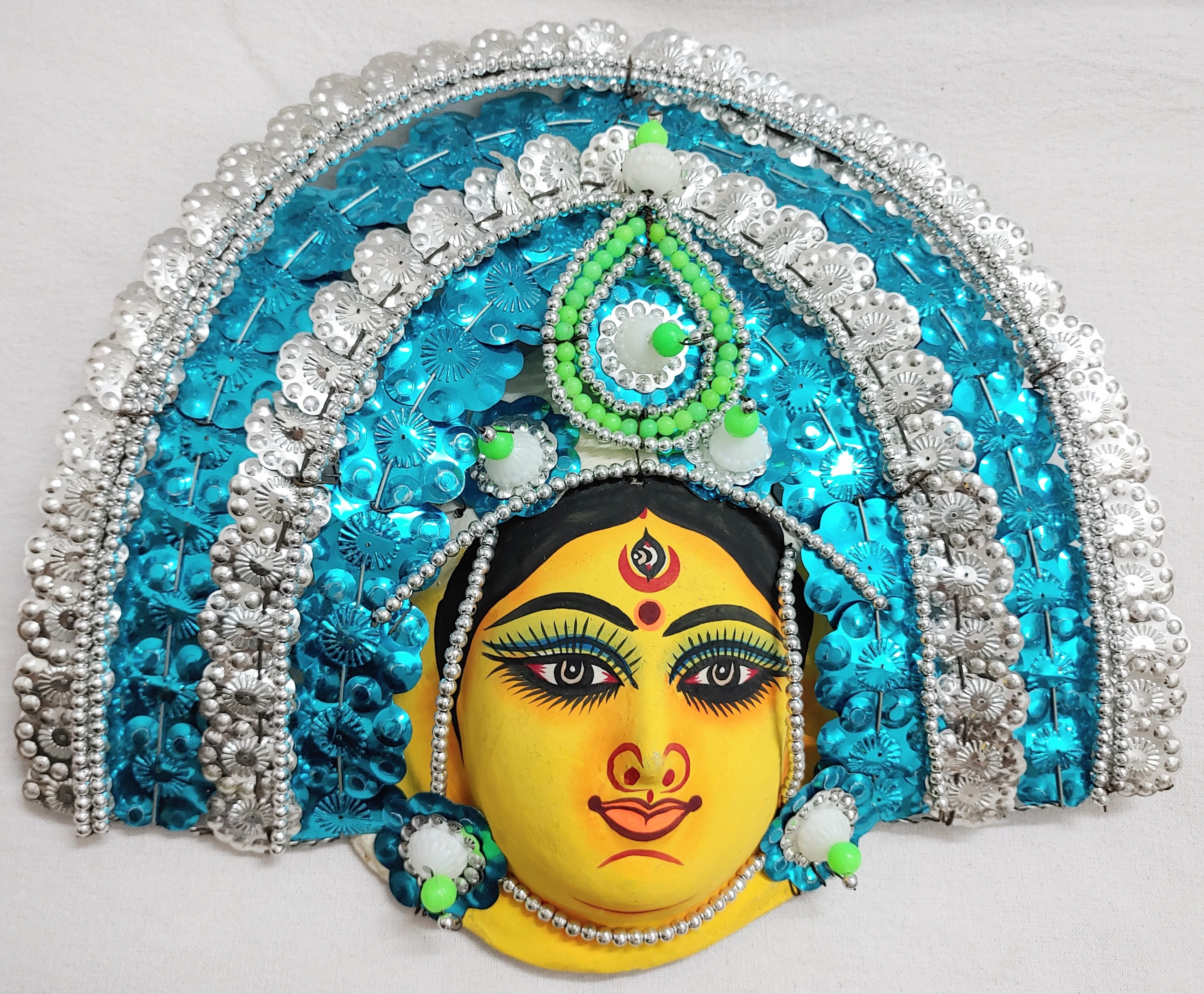 Mukherjee Handicrafts| Devi Durga Chhau Mask – Design | Handmade Produ