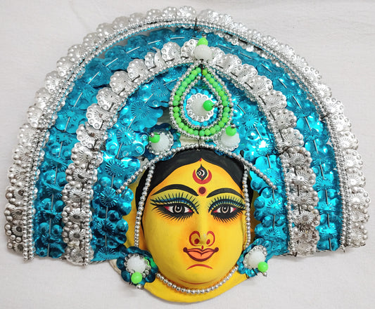 Mukherjee Handicrafts| Devi Durga Chhau Mask – Design | Handmade Product | Decorative Showpiece & Wall Hanging, Large