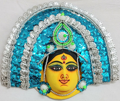 Mukherjee Handicrafts| Devi Durga Chhau Mask – Design | Handmade Product | Decorative Showpiece & Wall Hanging, Large