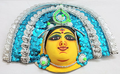 Mukherjee Handicrafts| Devi Durga Chhau Mask – Design | Handmade Product | Decorative Showpiece & Wall Hanging, Large