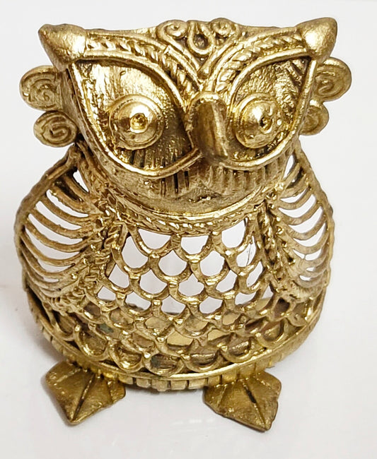 Dhokra Dokra Medium Owl I Home Decor I Interior I Handcrafted I Handmade I Artwork