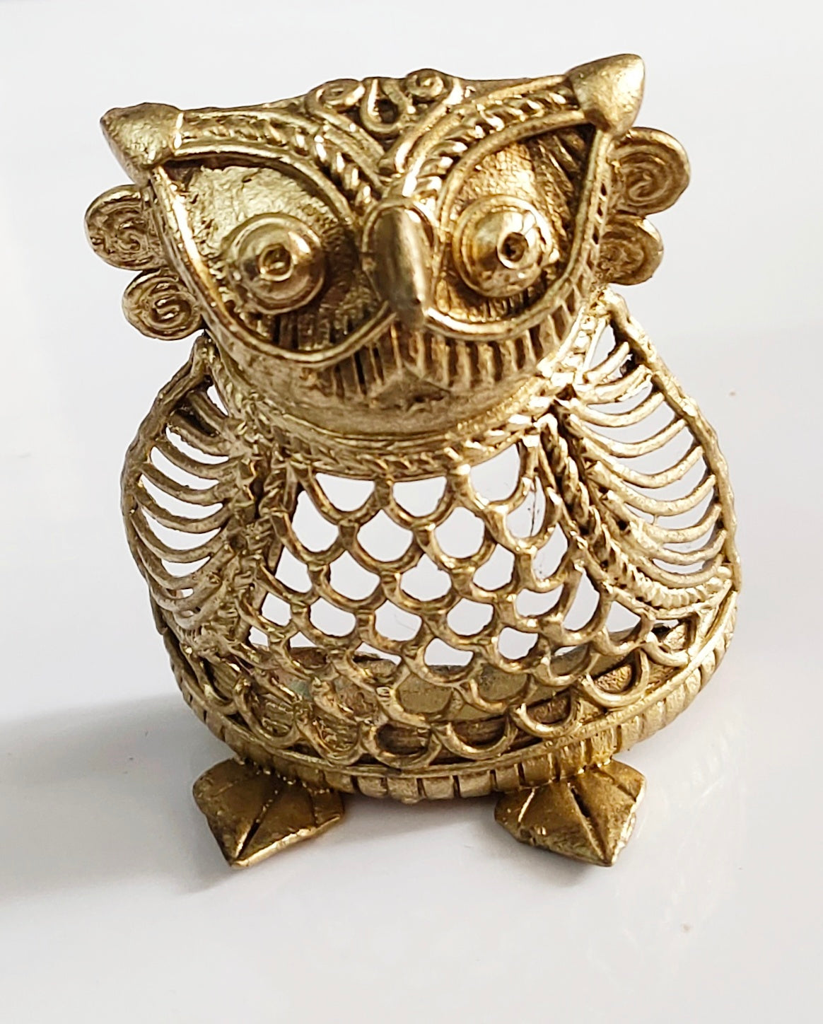 Dhokra Dokra Medium Owl I Home Decor I Interior I Handcrafted I Handmade I Artwork