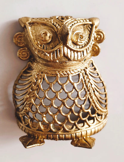 Dhokra Dokra Medium Owl I Home Decor I Interior I Handcrafted I Handmade I Artwork