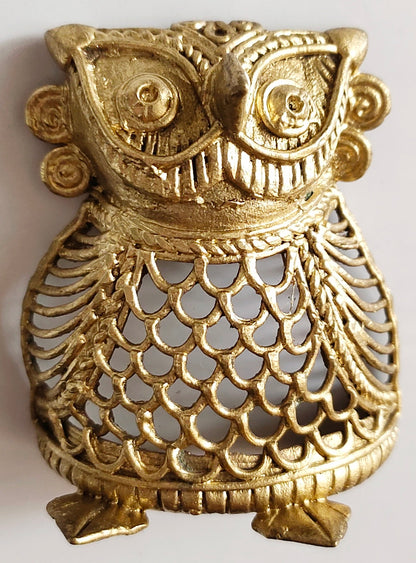 Dhokra Dokra Medium Owl I Home Decor I Interior I Handcrafted I Handmade I Artwork