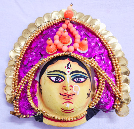 Devi Durga Chhau Mask – Design | Handmade Product | Decorative Showpiece & Wall Hanging,