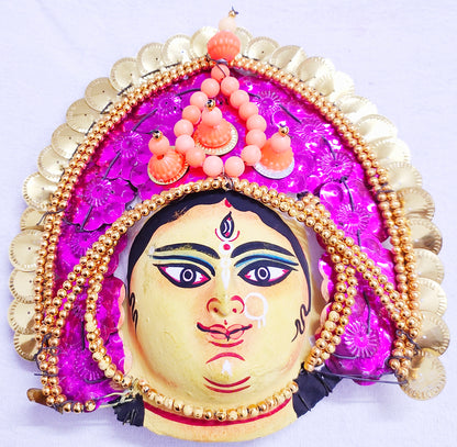 Devi Durga Chhau Mask – Design | Handmade Product | Decorative Showpiece & Wall Hanging,