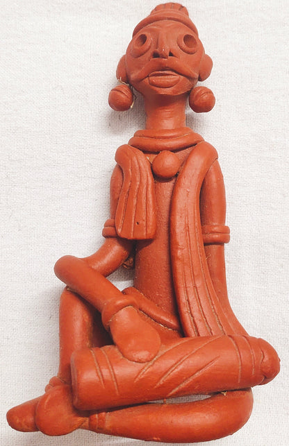 Terracotta Adivashi Showpiece for Home Decoration.