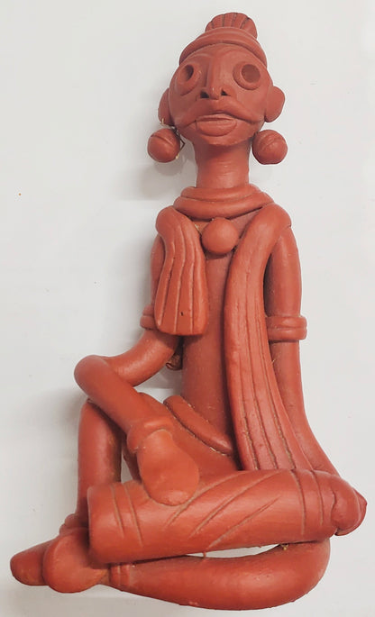 Terracotta Adivashi Showpiece for Home Decoration.