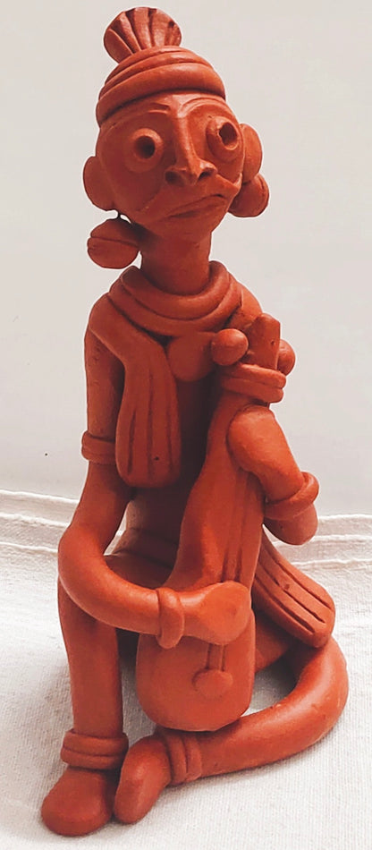 Terracotta Adivashi Showpiece for Home Decoration