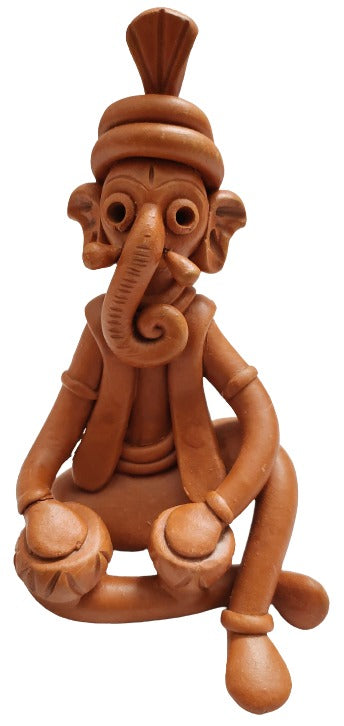 Mukherjee Handicrafts Terracotta Showpiece for Home Decoration Elephant.