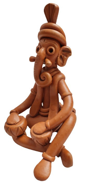 Mukherjee Handicrafts Terracotta Showpiece for Home Decoration Elephant.