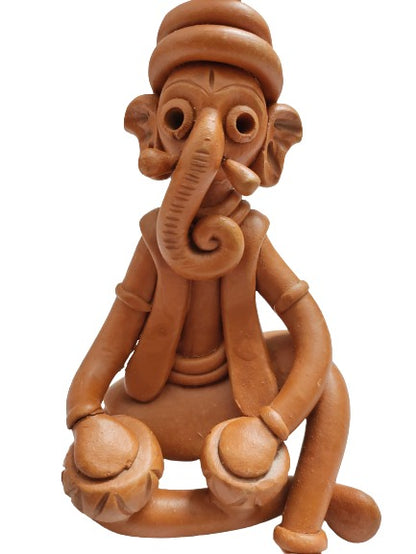 Mukherjee Handicrafts Terracotta Showpiece for Home Decoration Elephant.