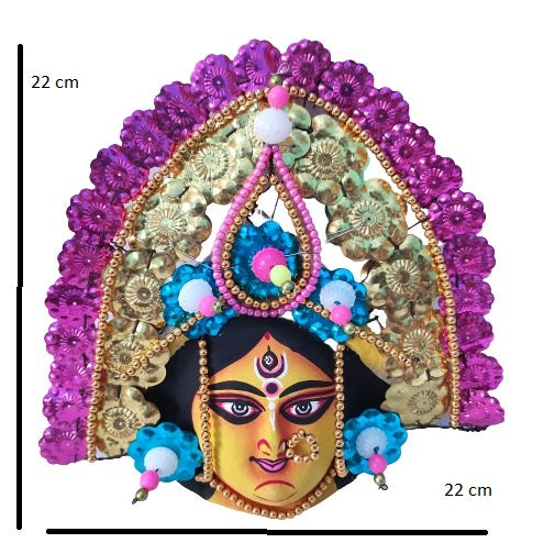 Mukherjee Handicrafts| Devi Durga Chhau Mask – Design | Handmade Durga
